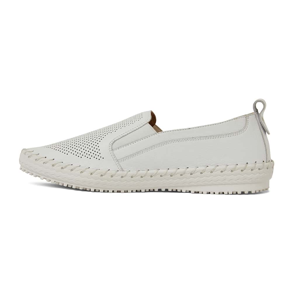 Riva Sneaker in White Leather