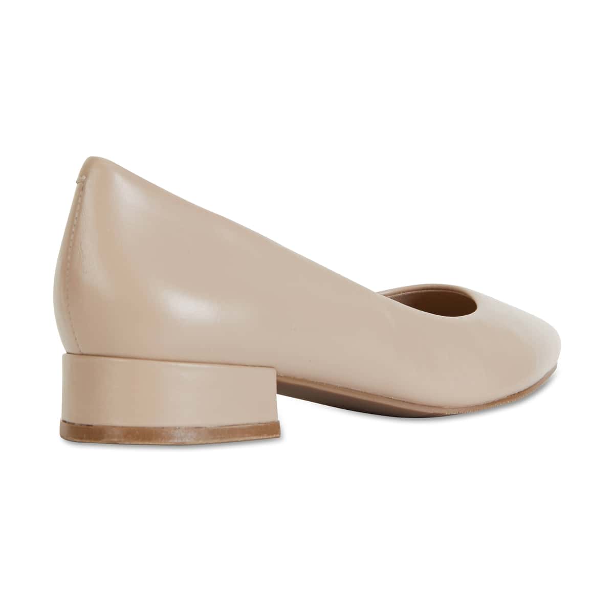 Janine Heel in Nude Leather