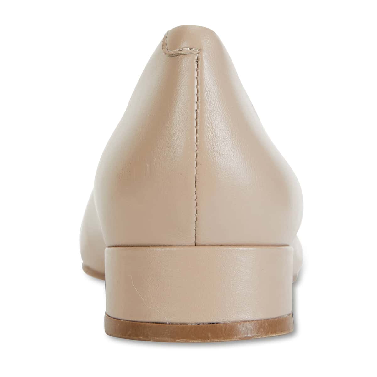 Janine Heel in Nude Leather