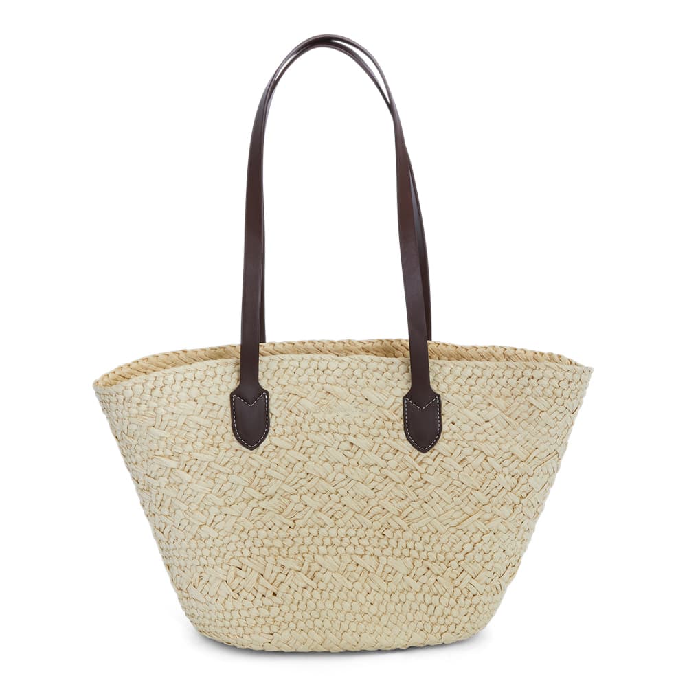 Munich Tote in Chocolate/off White