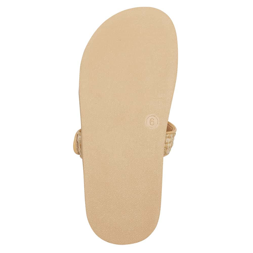 Guru Slide in Tan Raffia