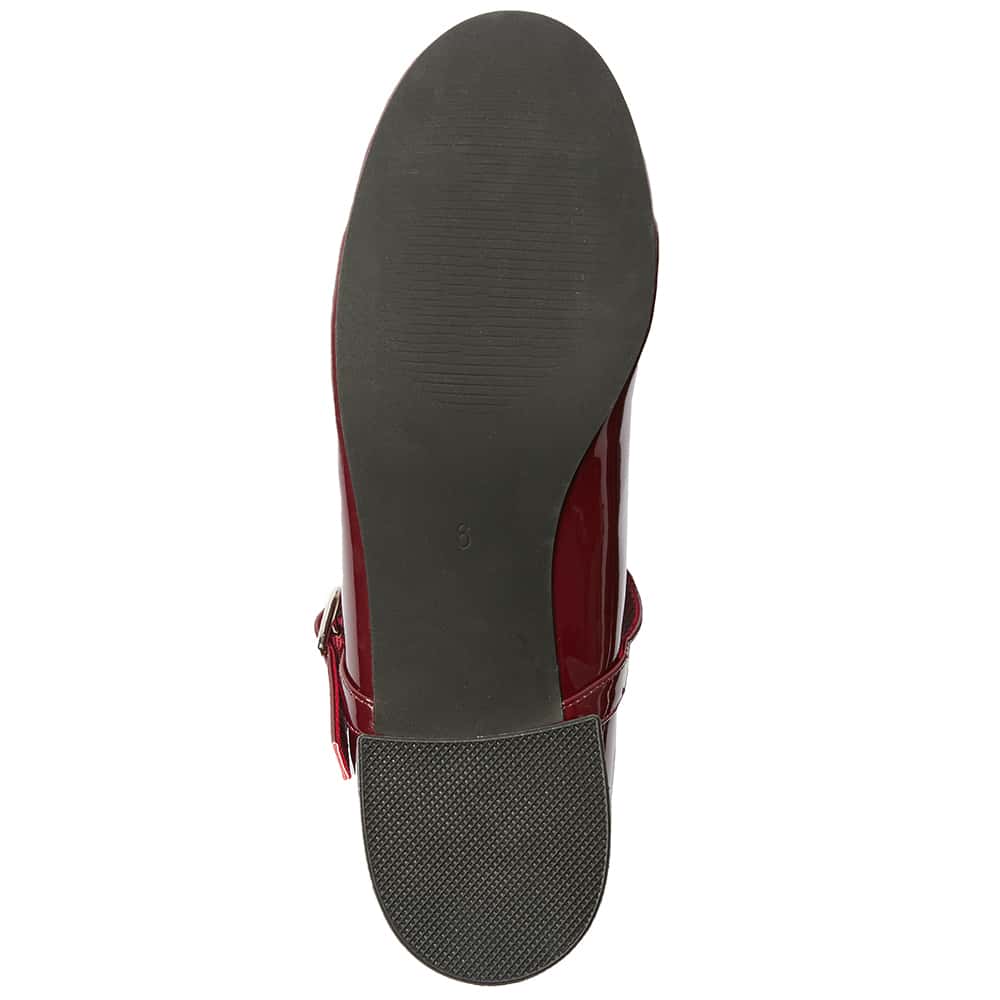 Juliet Heel in Cherry Patent