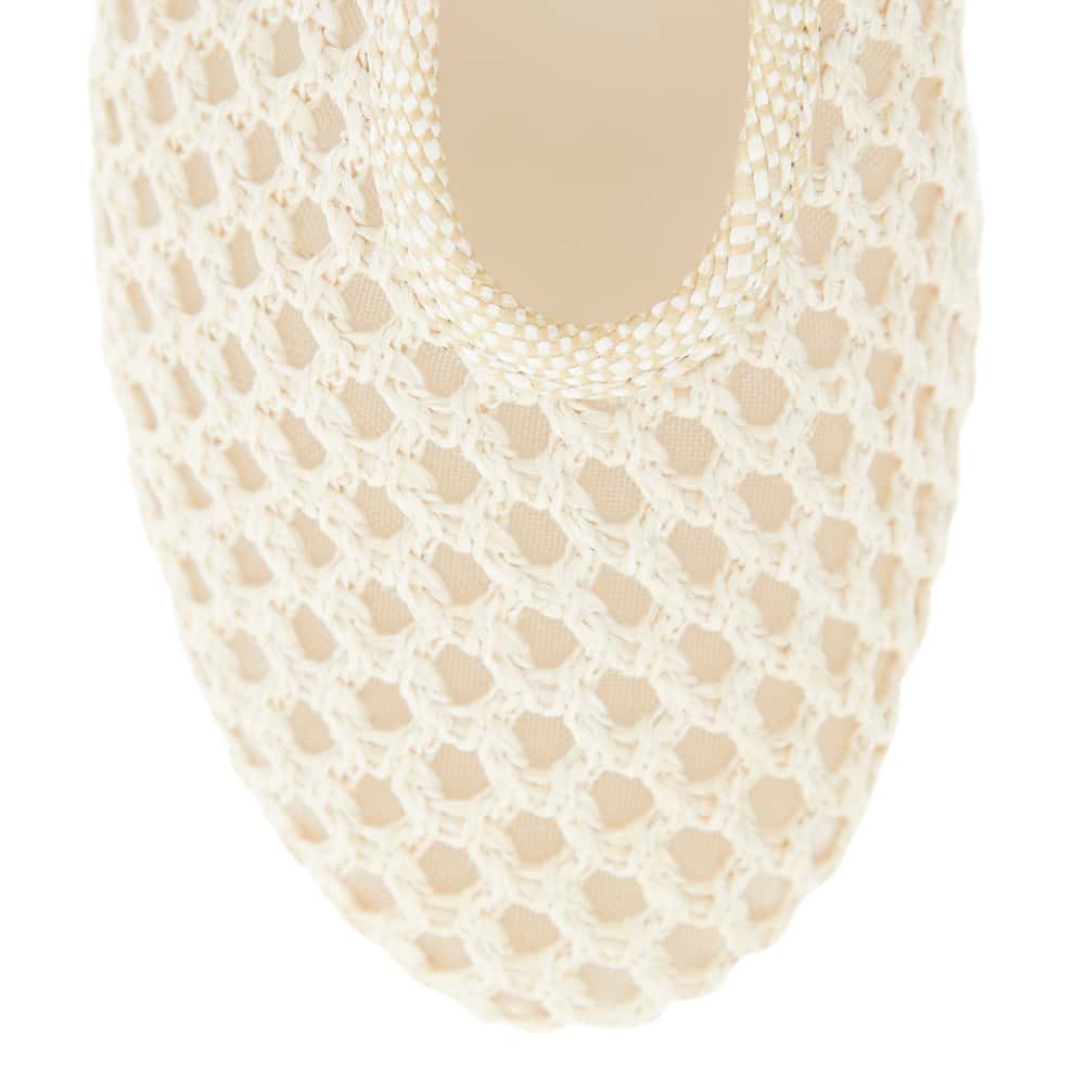 Renn Flat in Ivory Mesh