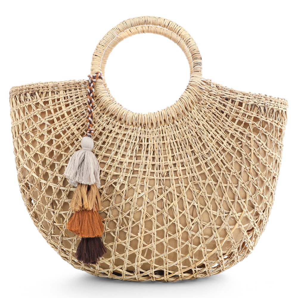 Vacay Tote in Natural Raffia