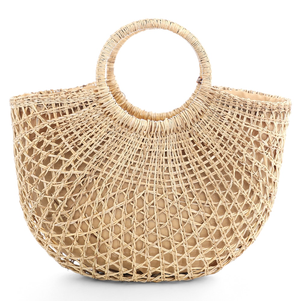 Vacay Tote in Natural Raffia