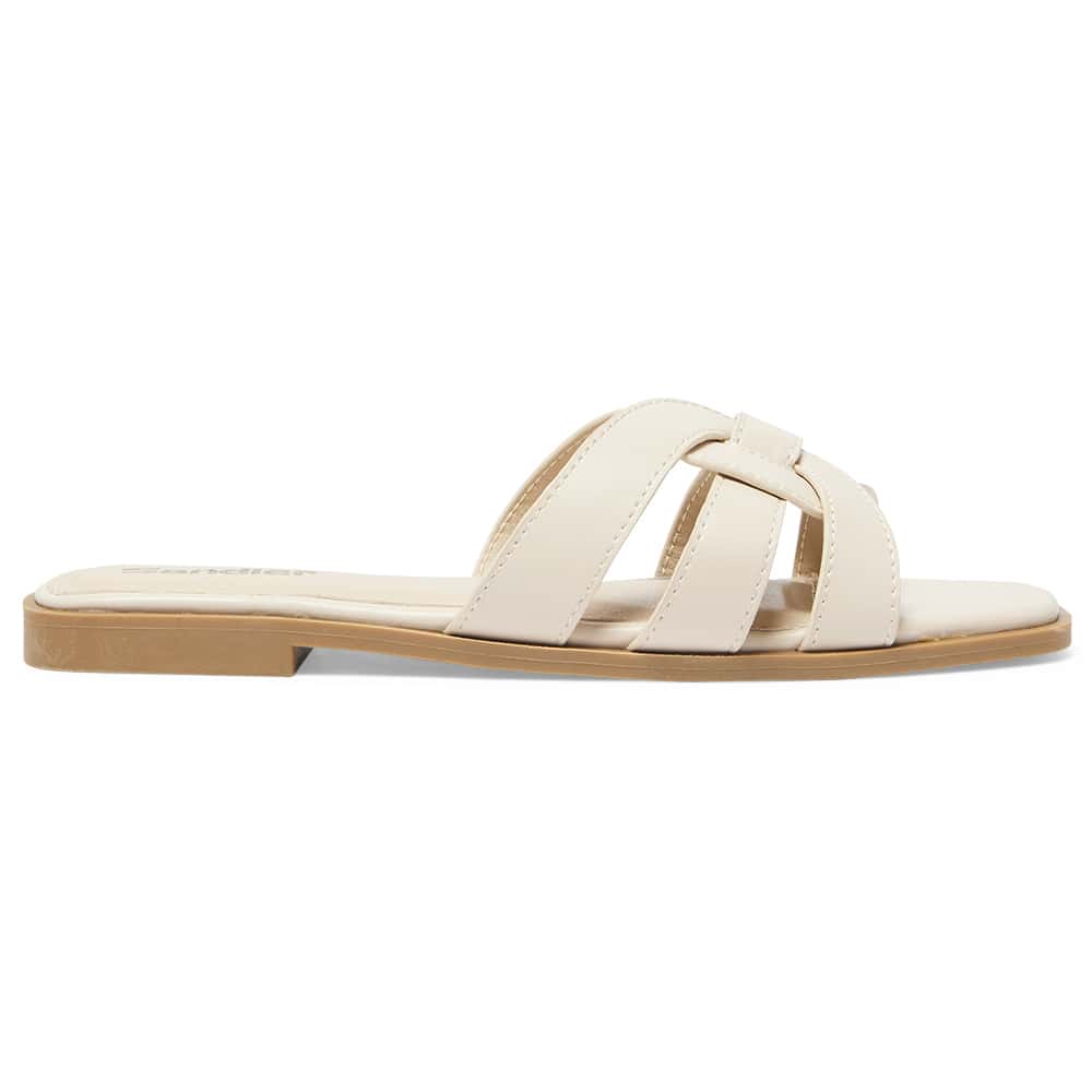 Demi Slide in Beige Smooth