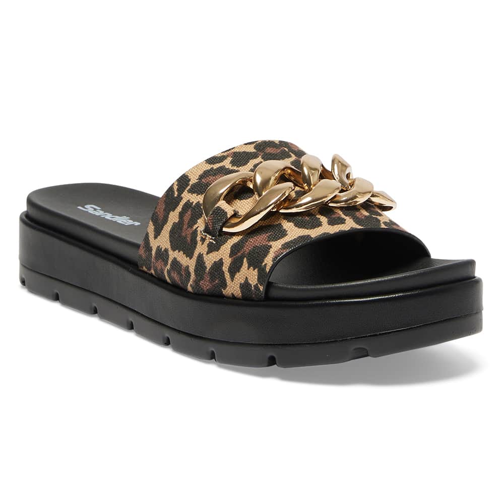 Fiona Slide in Animal Fabric