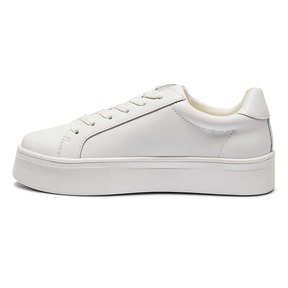 Frenzy Sneaker in White Leather