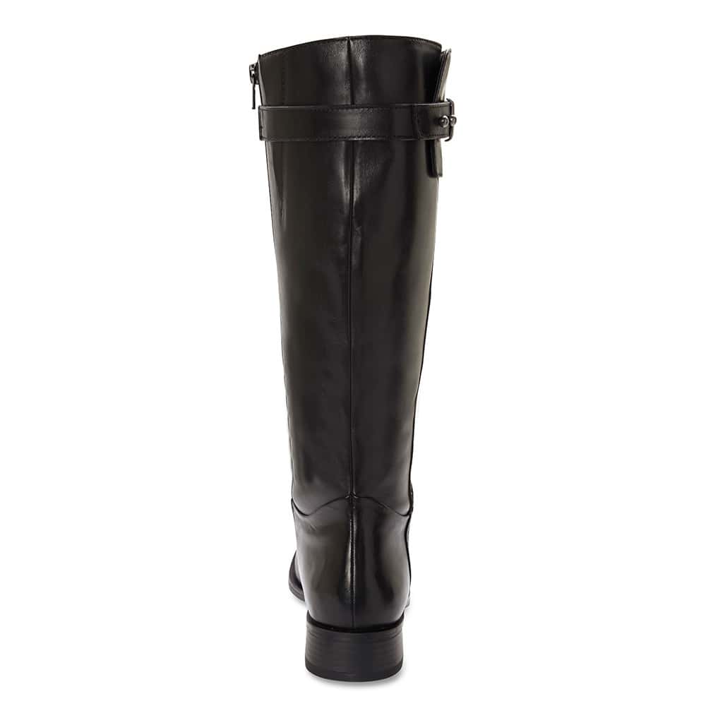 Jenna Boot in Black Leather