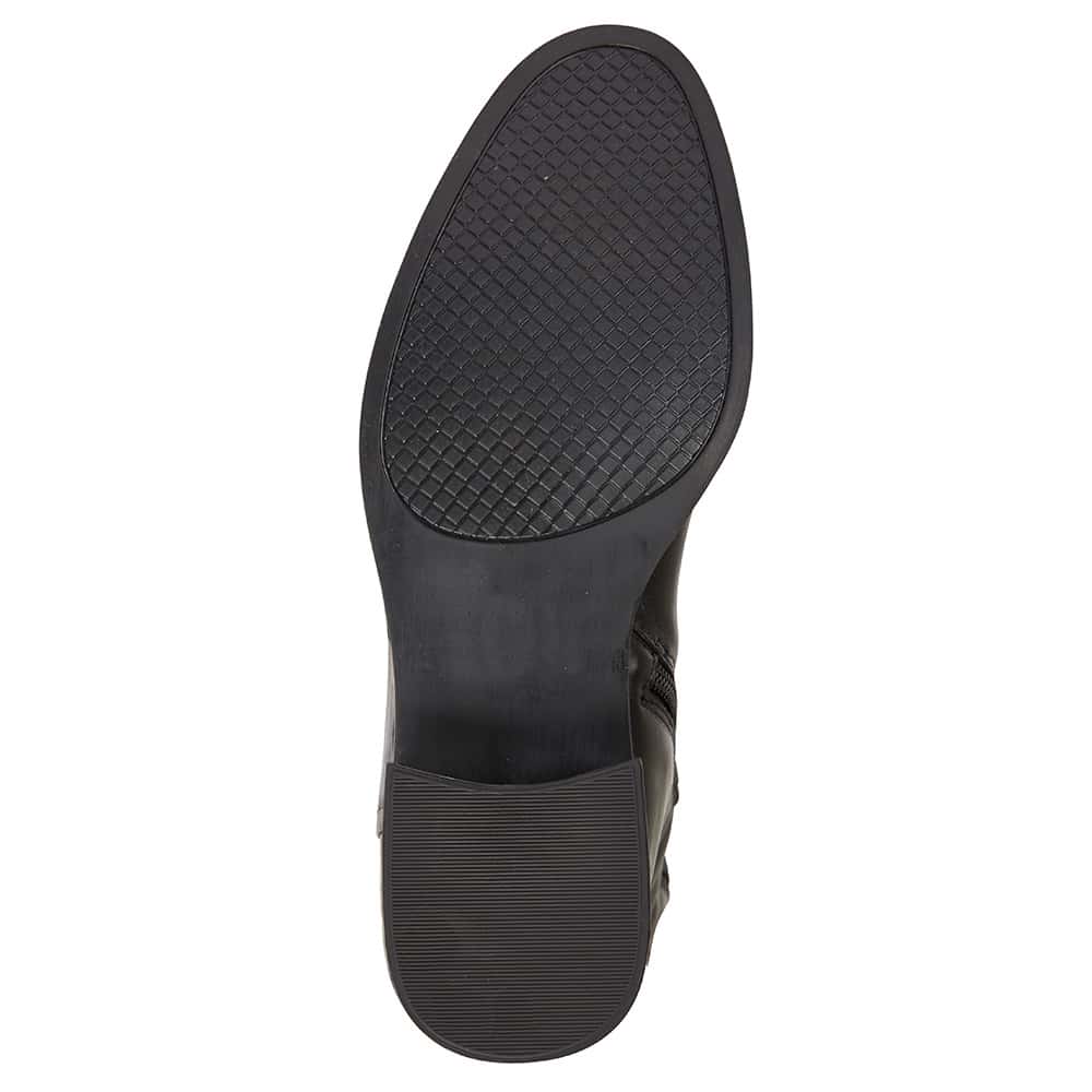 Jenna Boot in Black Leather