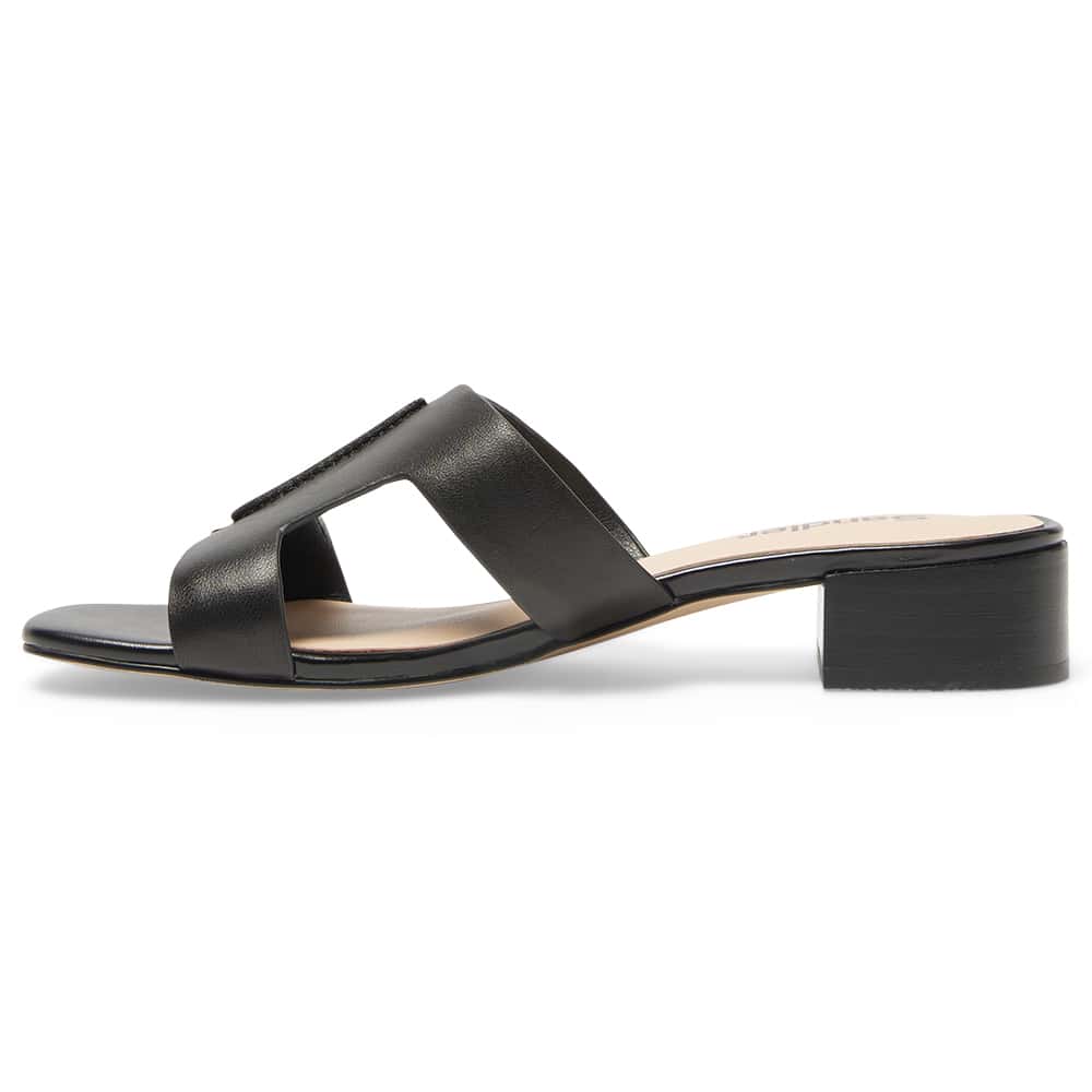 Kerry Heel in Black Leather