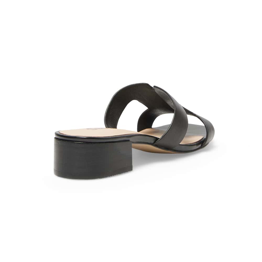 Kerry Heel in Black Leather