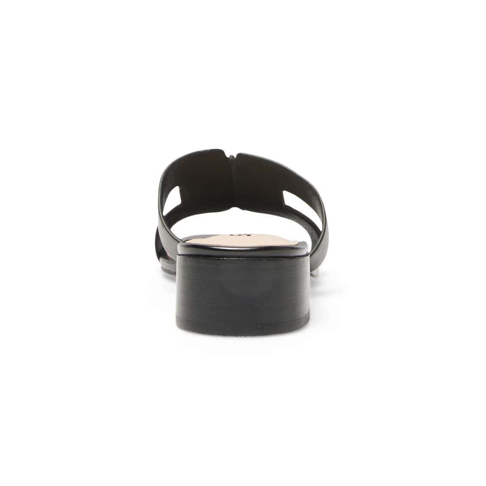 Kerry Heel in Black Leather