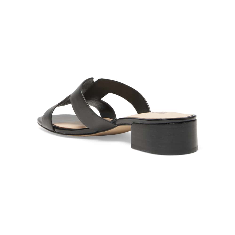 Kerry Heel in Black Leather