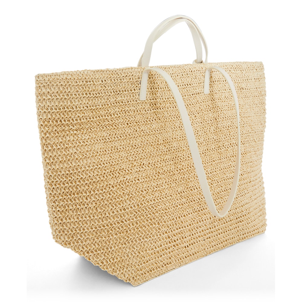 Maple Bag in Ivory/raffia