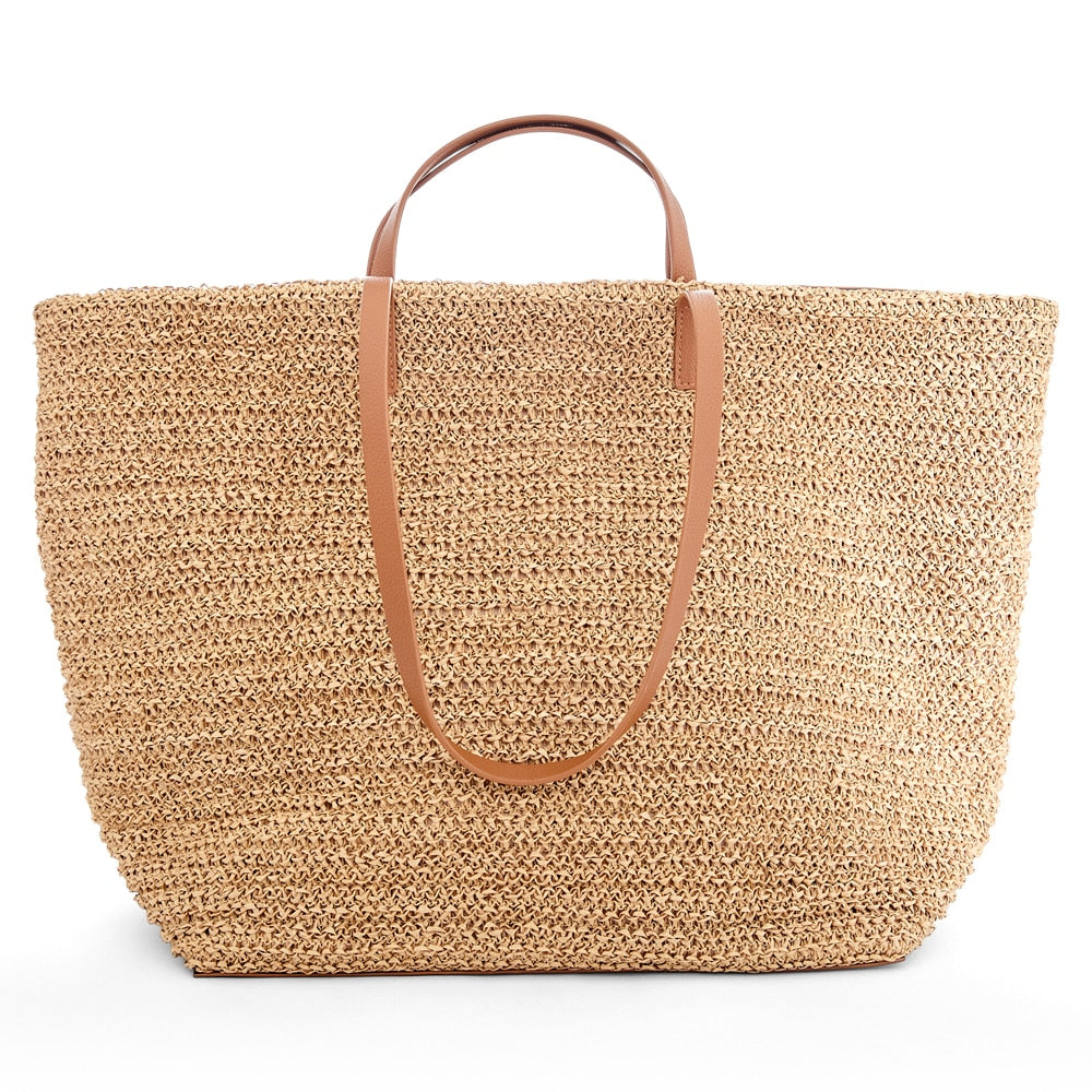 Maple Bag in Tan/raffia