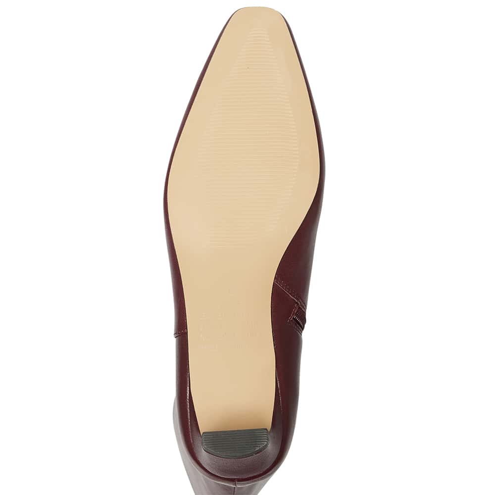 Salute Boot in Wine Glove Leather