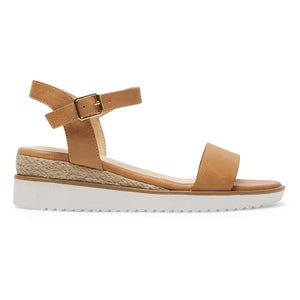 Sandler Verona Wedge in Camel Smooth