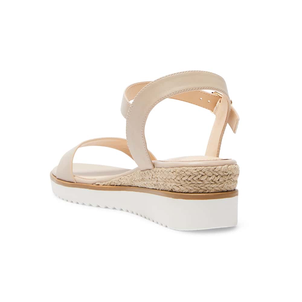 Verona Wedge in Nude Smooth