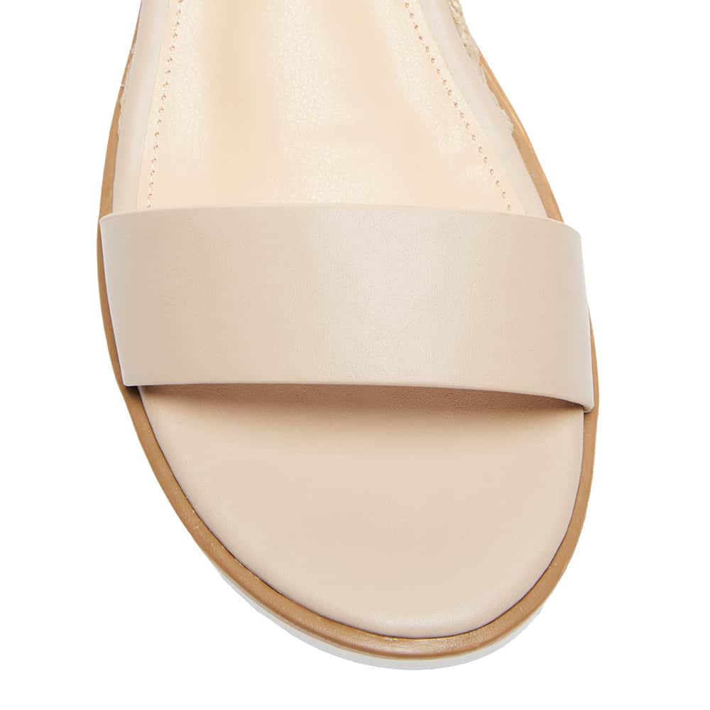 Verona Wedge in Nude Smooth