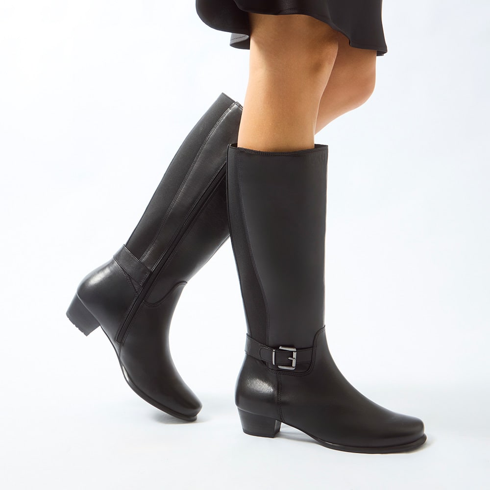 Diesel Boot in Black Leather