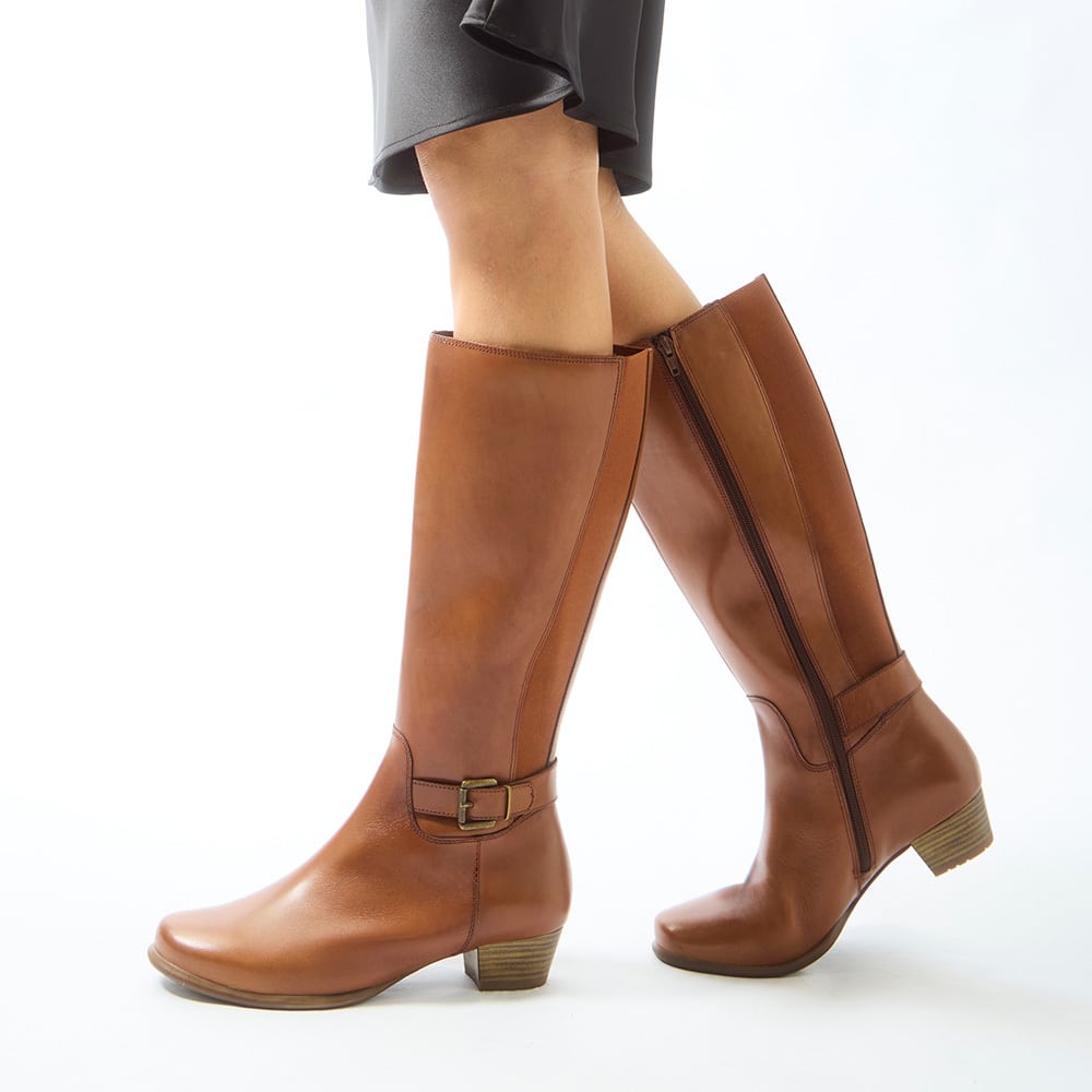 Diesel Boot in Cognac Leather