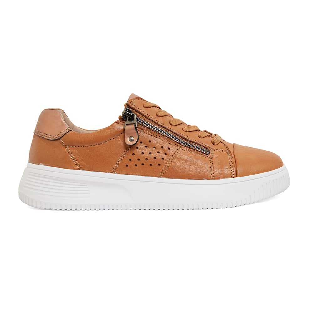Novella Sneaker in Tan Leather