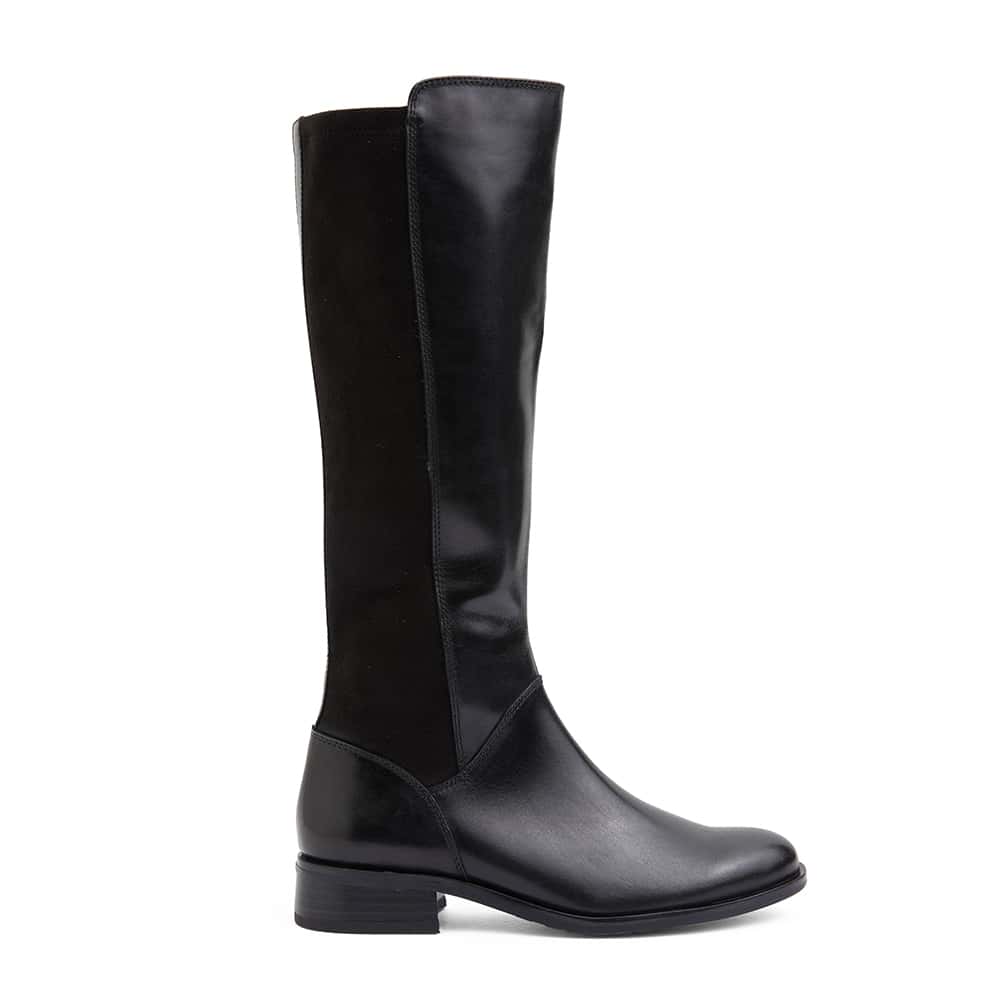 Alastair Boot in Black Leather
