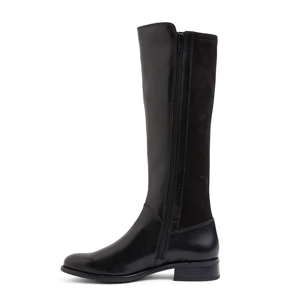 Alastair Boot in Black Leather