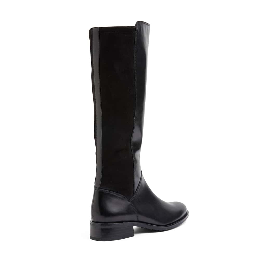 Alastair Boot in Black Leather