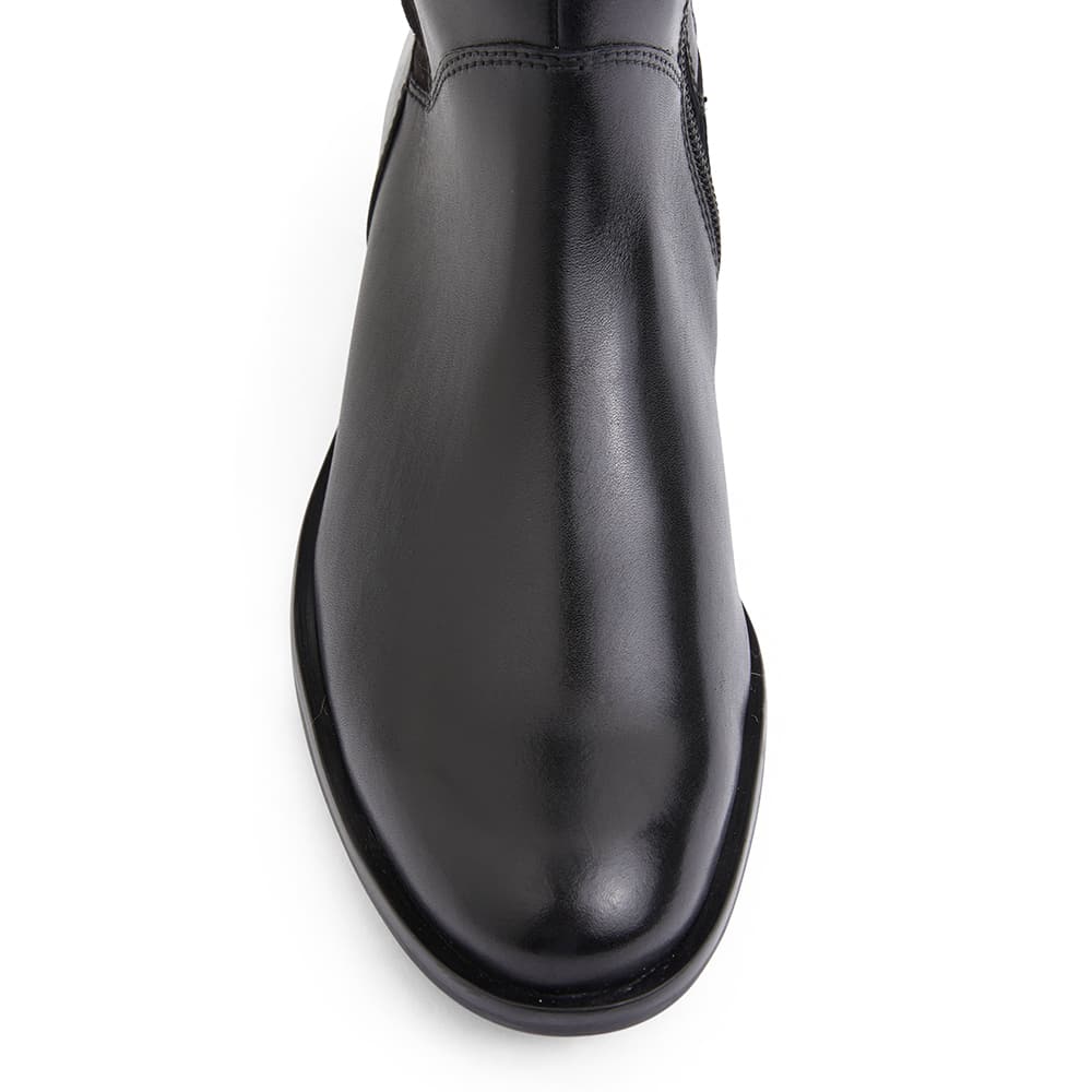 Alastair Boot in Black Leather