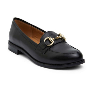Easy Steps Gala Loafer in Black Leather