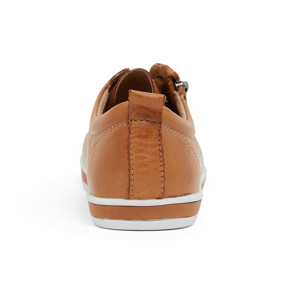 Whisper Sneaker in Tan Leather