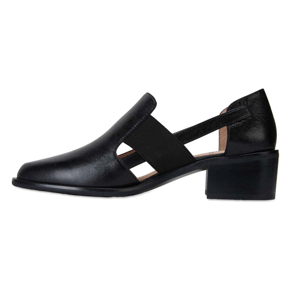 Expose Loafer in Black Oil Leather