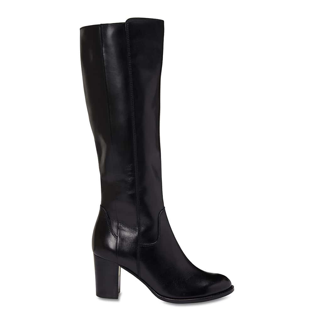 Germaine Boot in Black Leather Jane Debster Shoe HQ