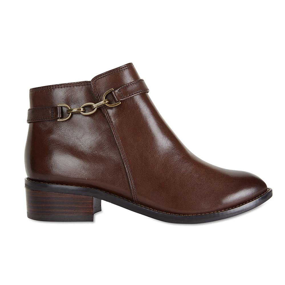 Jane Debster Parker Boot in Brown Leather