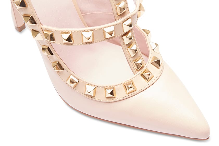 Saint Heel in Soft Pink Leather