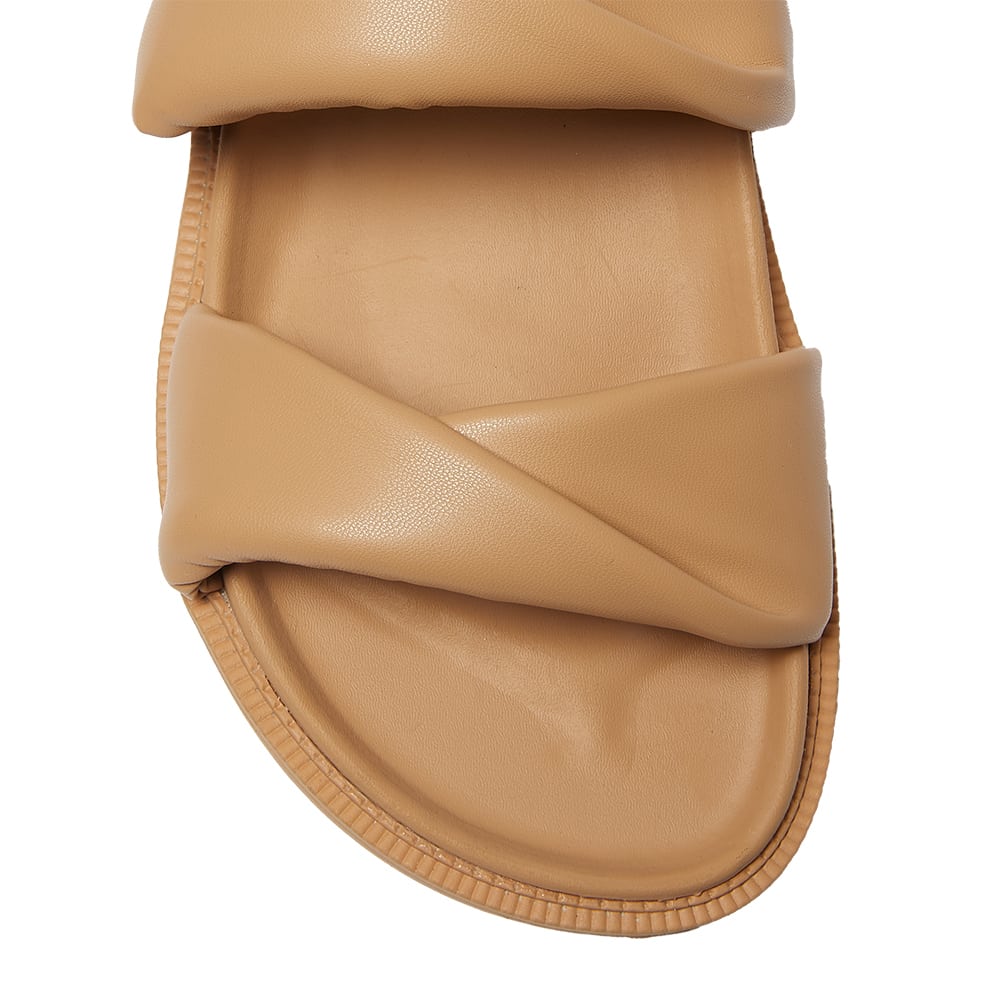 Ginny Slide in Camel Smooth