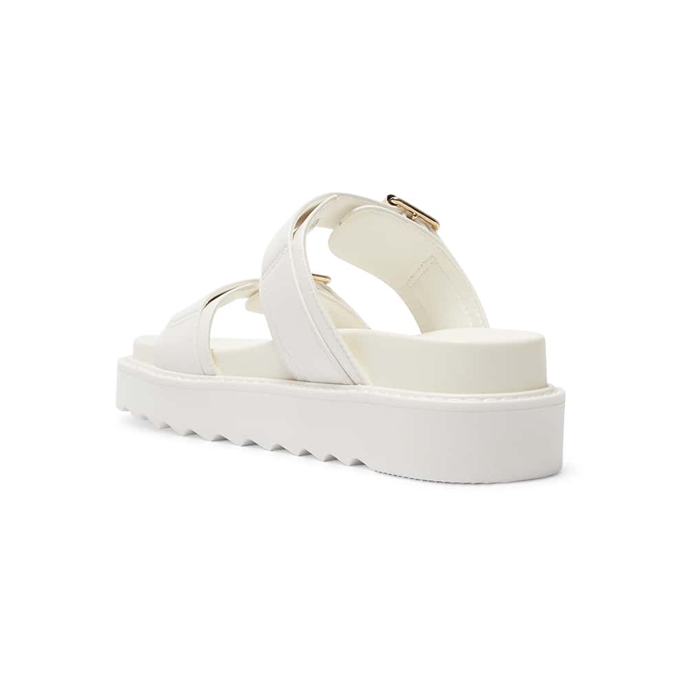Poppy Slide in White Smooth