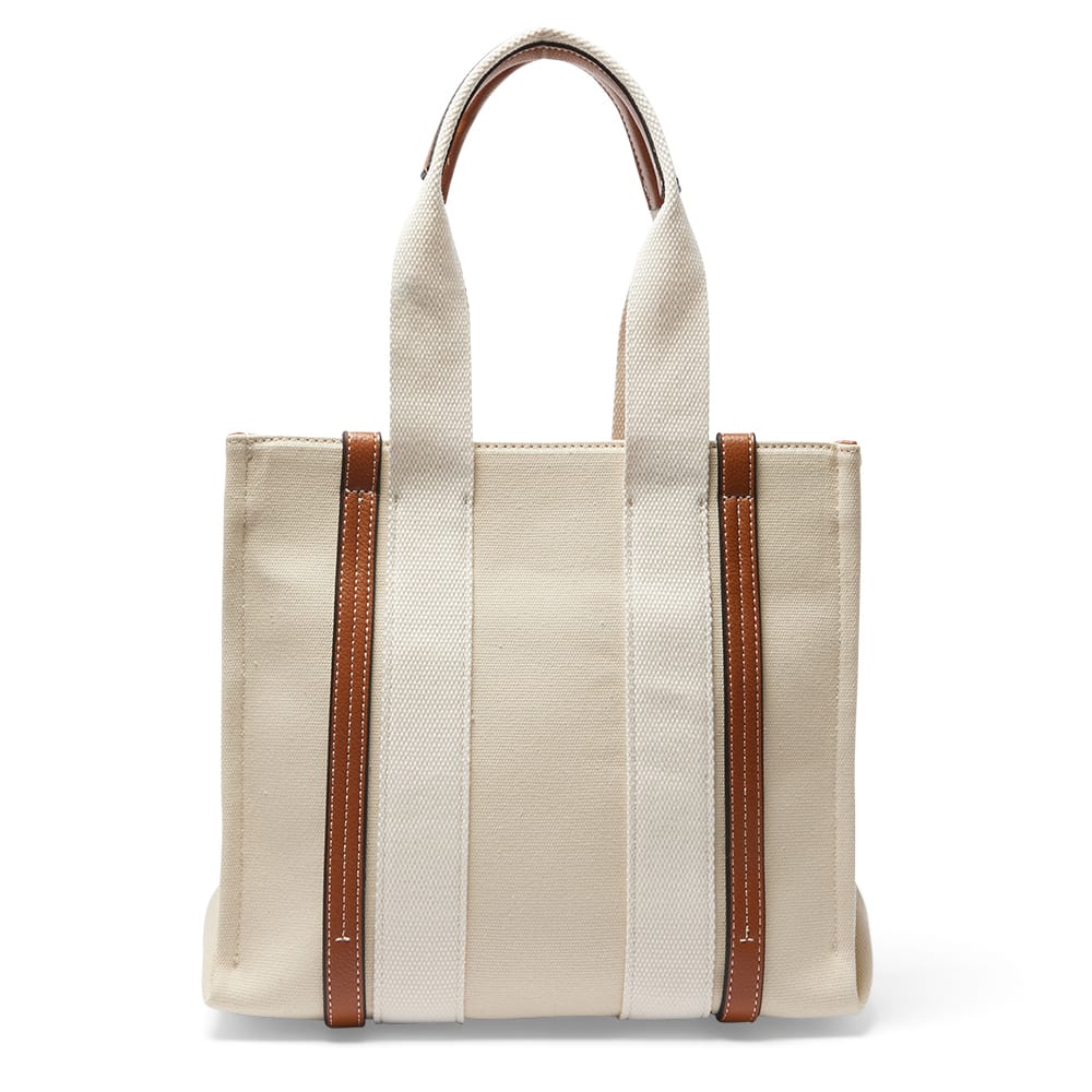 Sadie Handbag in Beige Canvas