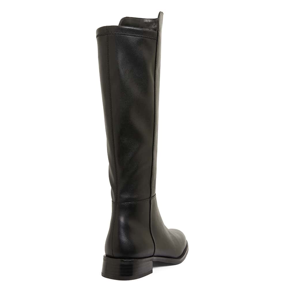 Jackpot Boot in Black Leather
