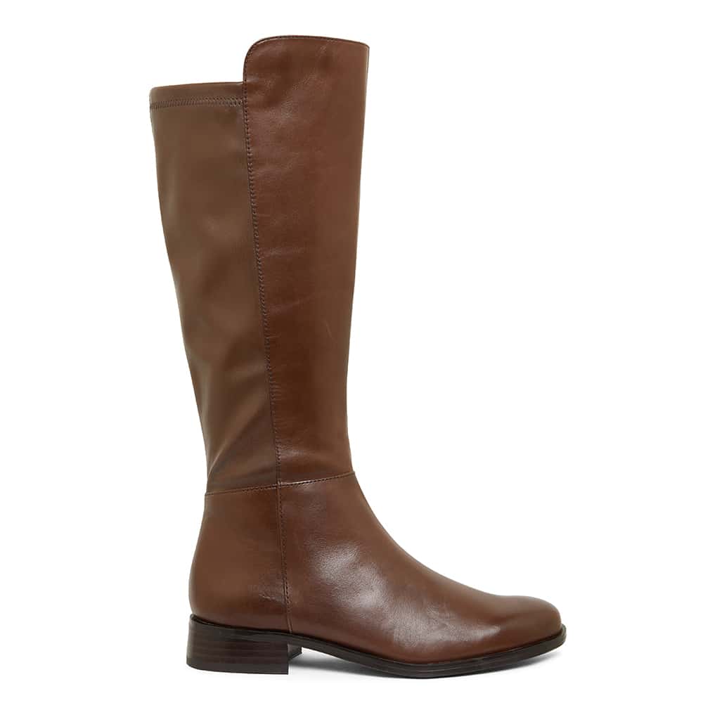 Jackpot Boot in Brown Leather