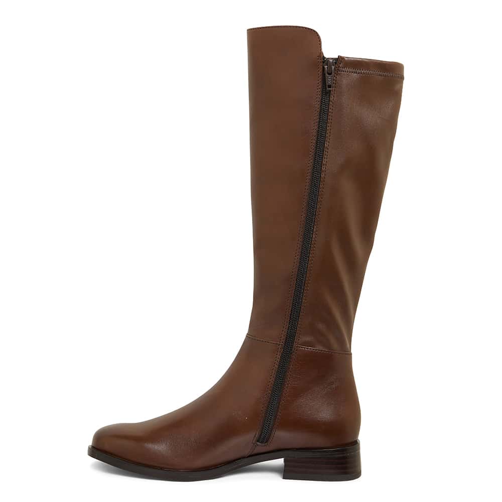 Jackpot Boot in Brown Leather