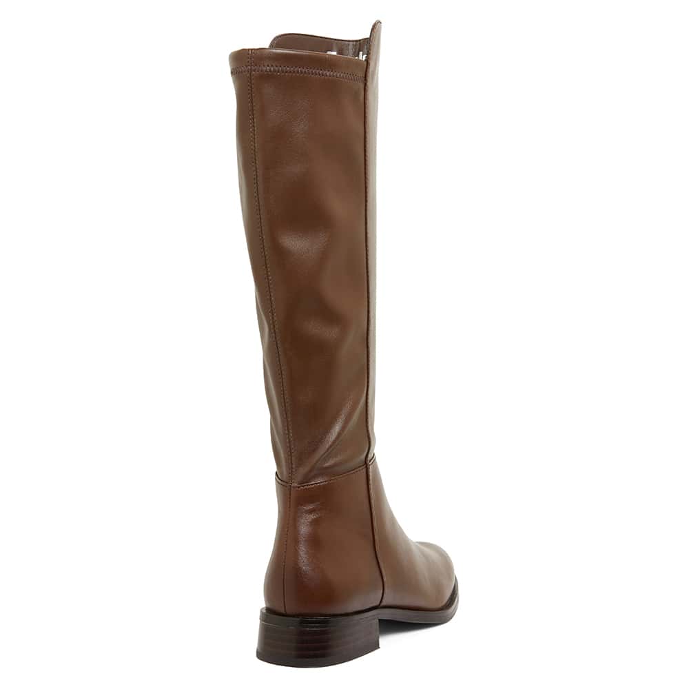 Jackpot Boot in Brown Leather