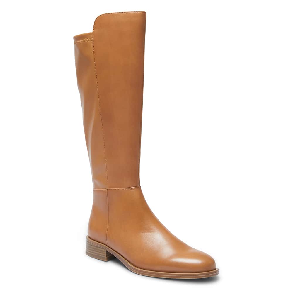 Jackpot Boot in Tan Leather