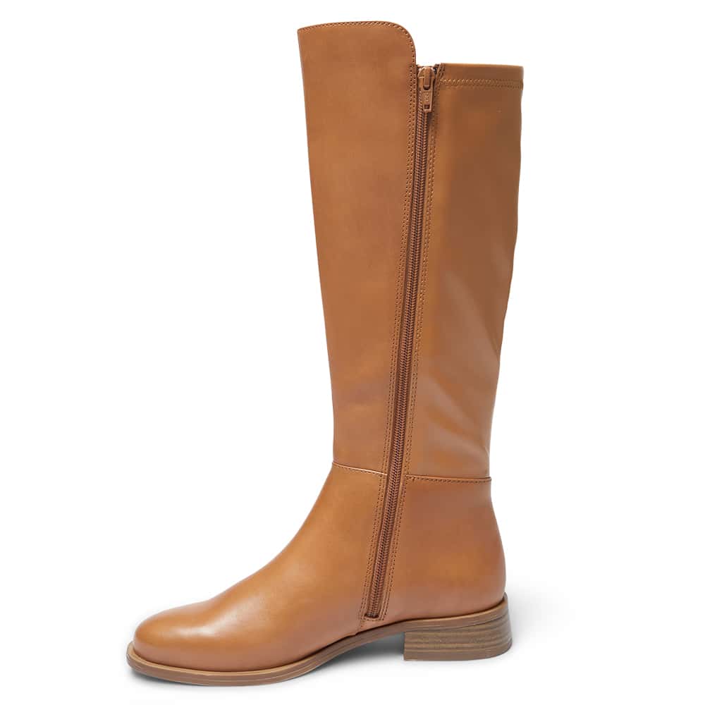 Jackpot Boot in Tan Leather