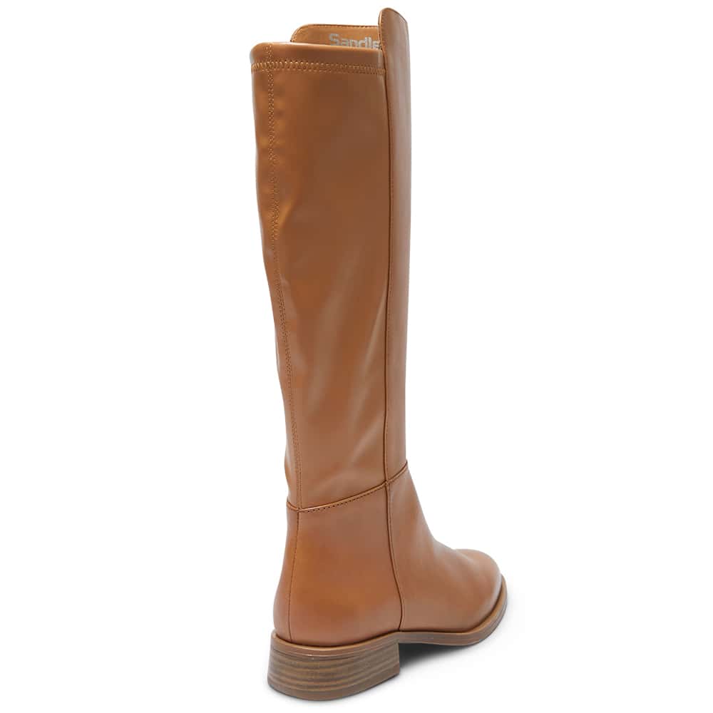 Jackpot Boot in Tan Leather
