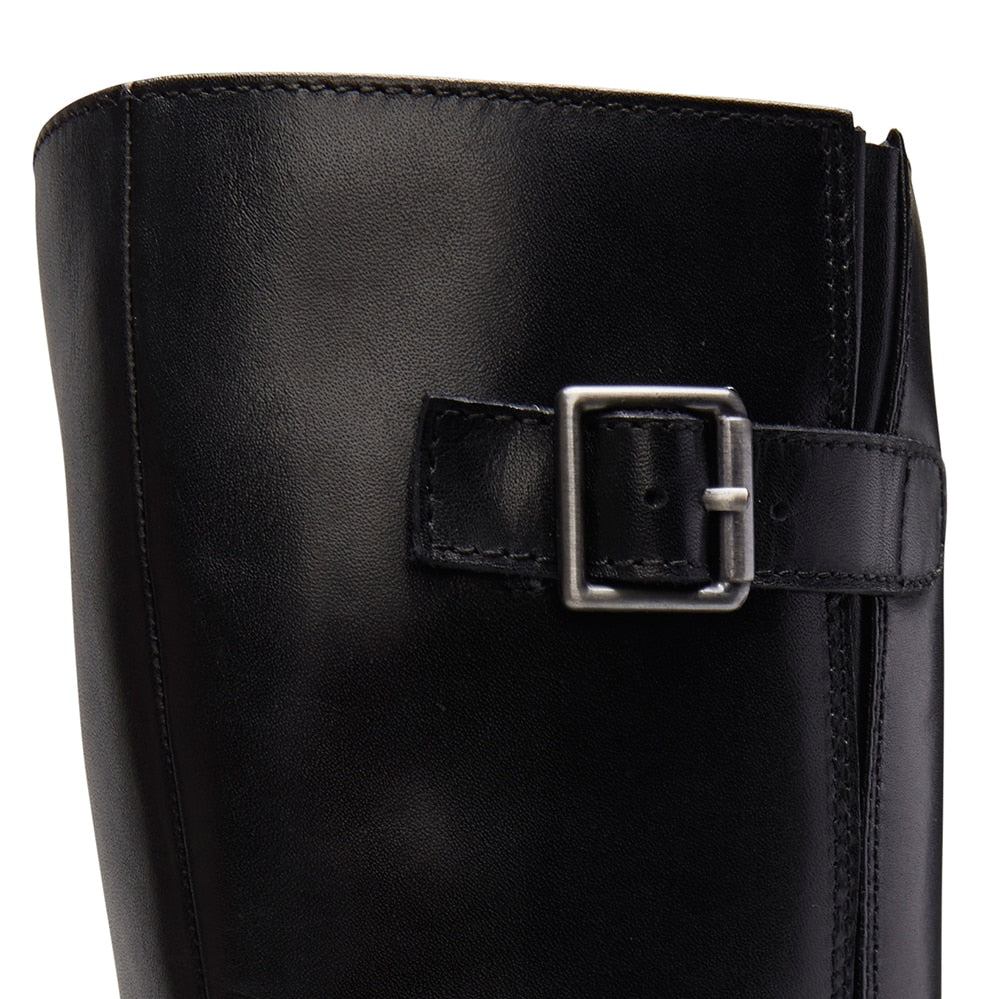 Jerome Boot in Black Leather Sandler Shoe HQ