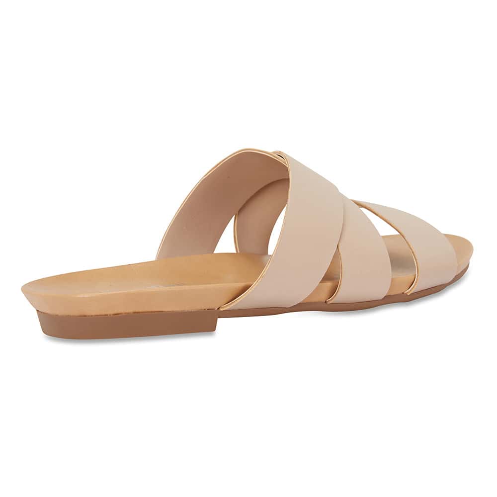 Milson Slide in Nude Leather