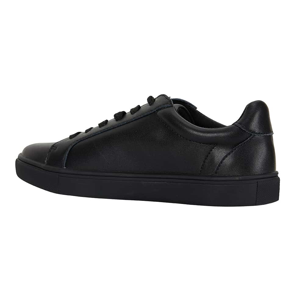 Serena Sneaker in Black On Black Leather